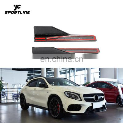 Pure Carbon Fiber GLA250 Sport Side Skirt Splitters for Mercedes Benz GLA45 AMG 15-19