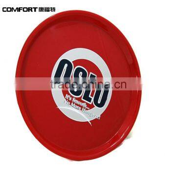 Red Round Big Food Hard Plastic Crawfish Barware Serving Trays photo-5