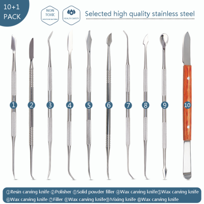 Stainless Steel 10PCS Dental Tools Set Adult Oral Dental Hygiene Set With Dental Tweezers photo-2