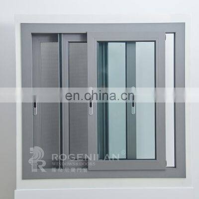 ROGENILAN 100 Series Double Glazed Aluminum Sliding Window With Flyscreen