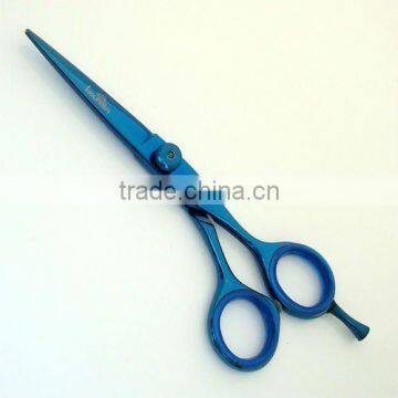 Hair Shears Blue Titanium Coated 5.5"