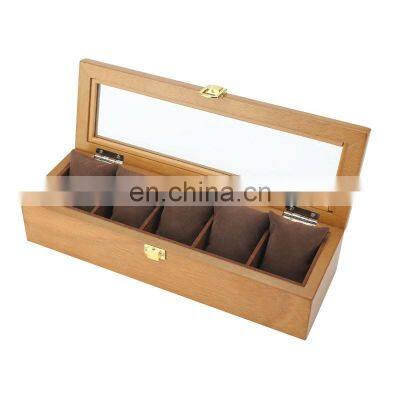 European Style Household Simple Retro Skylight Watch Display Wood Storage Box photo-3