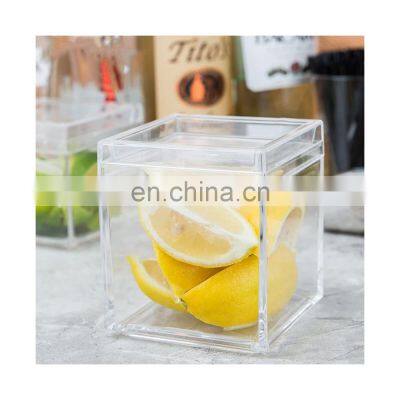 Square Acrylic Jar with Lid