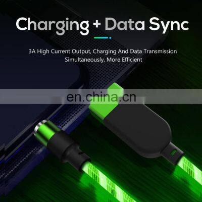 Led Luminous Lighting Mobile Phone Fast Charging Usb Magnetic Data Cable photo-5