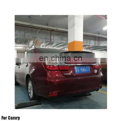 ABS Primer Painted Back LipSpoiler For Camry 2006-2018 Rear spoiler with light