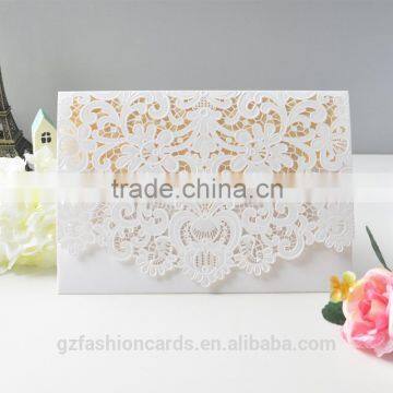 Elegant Laser Cut Embossed Wedding Invitations