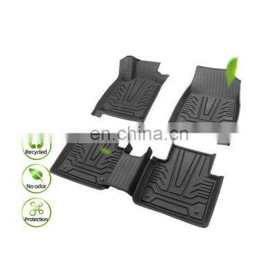 HFTM Anti Slip Custom Print Injection Mould TPE Car floor Mat for Hyundai Santa Fe (5 seats) 2019 2020 2021 2022 LHD RHD Car Mat