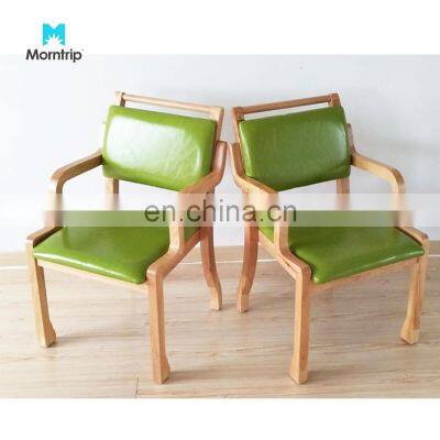 Best Quality Wood Dining Chairs With Red Leather Made From Best Solid Wood For Dining Room and Home Furniture