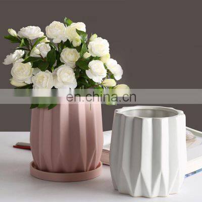 Wholesale Decor Accessories Planters Indoor Planter Flowerpot Home Garden Plant Pot De Fleurs Ceramic Paper Flower Pots
