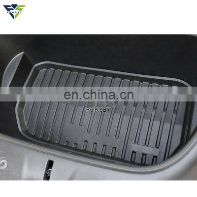 Front&Rear Trunk Mats Waterproof Carpets For Tesla Model 3 3D TPE Frunk Floor Car Accessories photo-4