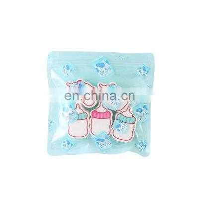 Hot sales Baby Bottle Shaped Powder Puff Wet And Dry Use Makeup Sponge Cute Powder Puff