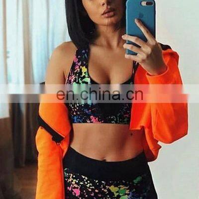 Custom Sport Wear Set Yoga Fitness Wear Gym Printed Women Yoga Leggings Sets photo-3