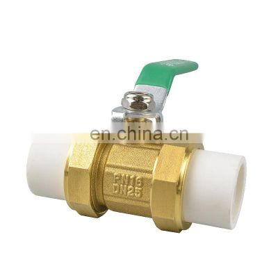 PPR Valve DN25 Brass Ball Valve PPR Ball Valve