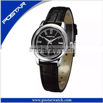 Genuine Leather Band Business Design Quartz Wrist Watch photo-2