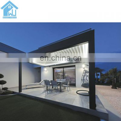 Modern Garden Gazebo Aluminum Electric Opening And Closing Patio Pergola Roof electric aluminum pergola