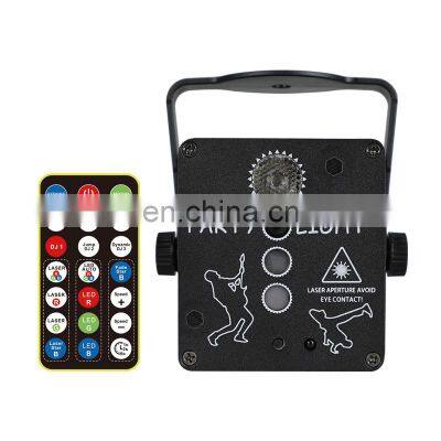 Mini LED Stage Sound Activated DJ Laser  With Remote Control LED Party Light For KTV Home Party