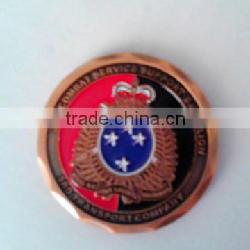 Custom metal society coin challenge coin