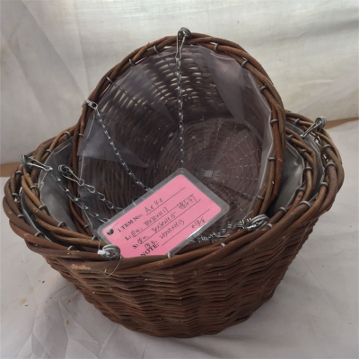 Willow Hanging Basket With Chain photo-4