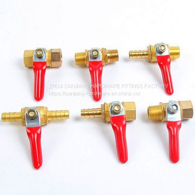 HIGH QUALITY BRASS VALVES , MINI BALL VALVES , RED HANDLE BALL VALVES , BRASS COCK