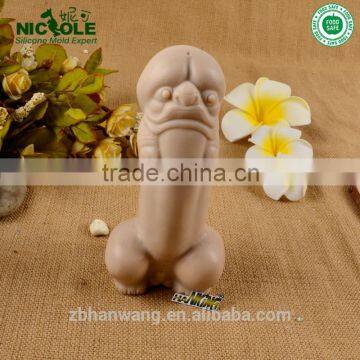 funny characteristic customized silicone mold/special penis cock shape FDA silicone soap molds                        
                                                Quality Choice