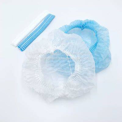 Disposable Non Woven Cap Mob Clip Caps Hair Net PP Nonwoven Disposable Bouffant Cap