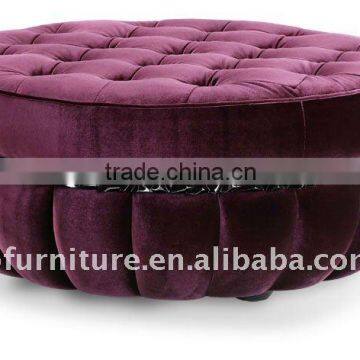 Hotel round lounge sofa stool PFC192