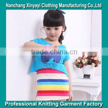 Wholesale the Children Long Frockes Designs/Last Children Frocks Designs in Yarn Dyed Fabric/Chirldren Clothing Set