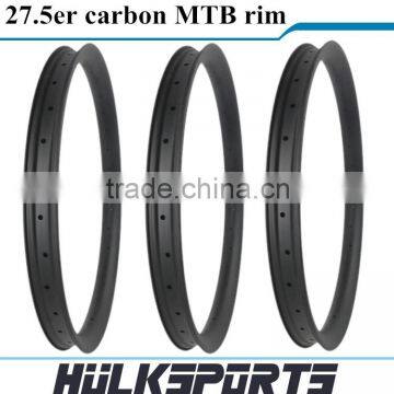 2016 new high quality MTB carbon bike rim 35mm wide tubeless rims 27.5 plus mtb rim