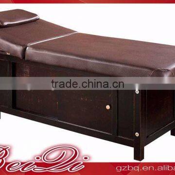 Beiqi 2016 Spa Equipment Optima Body Massage Bed with Case, Portable Spa Equipment with Red Wood Base