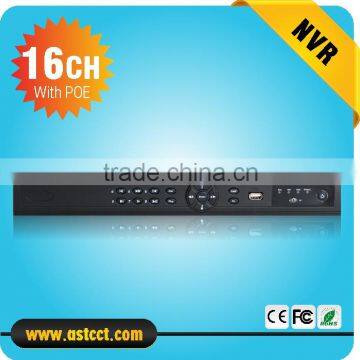 Best Selling standalone Face detection 16ch NVR 2HDD 8ch poe