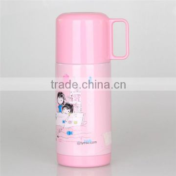 2016 Newly Microwave Safe ROHS Compliant Promotional Vacuum Thermos Flask With Plastic Lid