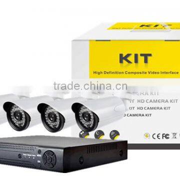 Cheapest 4CH 960H Surveillance DVR & IR Cameras CCTV Camera System With 4 PCS 700TVL Bullet cameras