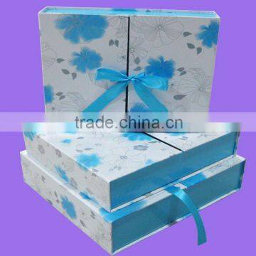 Paper gift box with bowknot closure JA9020 3/S