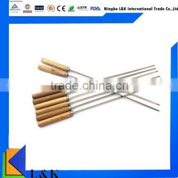 wooden handle bbq stick /metal barbecue skewer                        
                                                Quality Choice