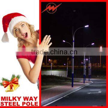 Cost effective galvanized steel street lighting poles