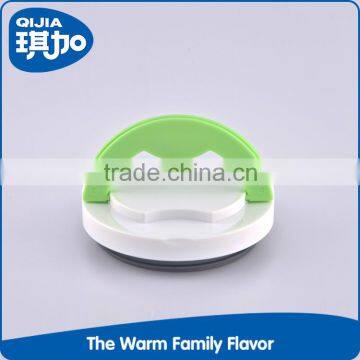 High Security Bilayer Colorful Round Stainless Steel and Plastic Lunch Box photo-2