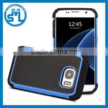 Factory Price 3in1 TPU + PC football lines shockproof mobile phone case for samsung galaxy s7 s7 edge