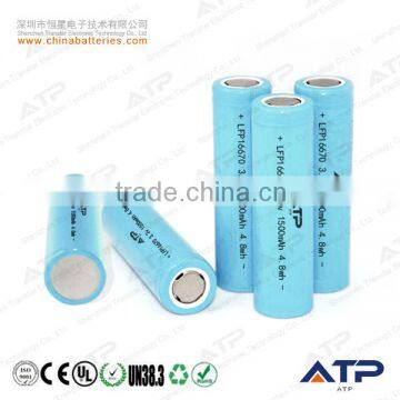 Alibaba rechargeable 3.2v 1500mah 16670 lifepo4 battery / 3.2v 1500mah 16670 battery / lifepo4 battery 16670