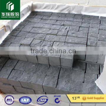 black basalt natural stone 10x10 cobblestone, paving stone, kerbstone, garden stone