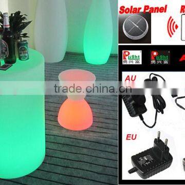 New PE Plastic Bar Table with Solar LED light & remote YXF-4975S