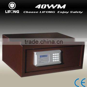 Motorized hotel safe box, LCD display, for 17"laptop