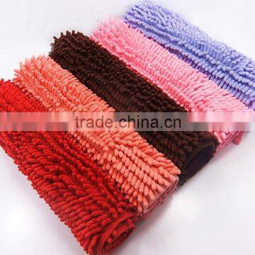 100% cotton Chenille Bath Rugs