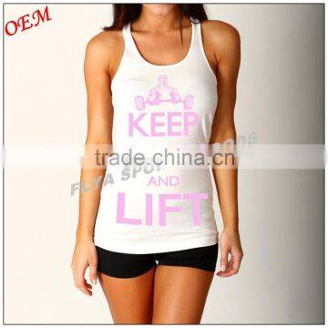 Wholesale fashion design colorful ladies yoga tank top in Dongguan
