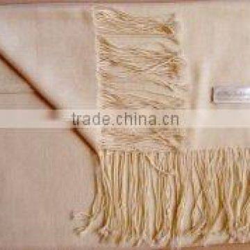 Camel Color XL Cashmere Shawl