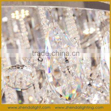 Big Square LED Crystal Short Chandelier With Clear k9 Crystal With Lighting Remote Control photo-5