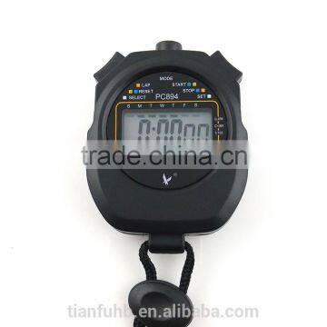 LCD Chronograph Digital Sport Stopwatch Handheld Timer Stopwatch With Strap photo-2