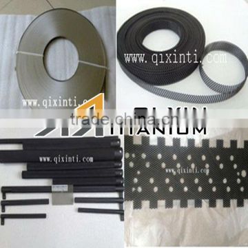 ASTM B265 Titanium grade 1,of 6.35mm width and 0.665mm thickness Titanium Ribbon Anode