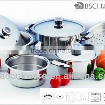 304 Stainless Steel Dutch Oven with Induction bottom bakelite Handle