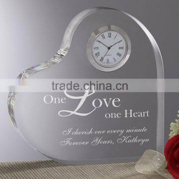 Fashion Design Heart-shaped Acrylic Awards and Trophies With Watch photo-2