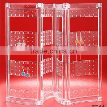 acrylic earring screen stand / folding earring screen